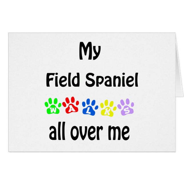Field Spaniel Walks Design (Front Horizontal)