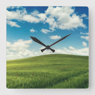 Field square wall clock
