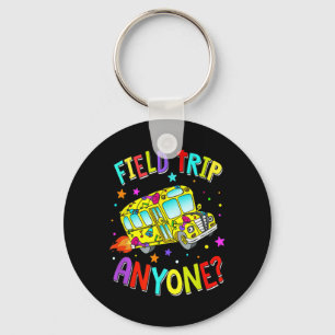 Field Trip Anyone Teacher Teaching School Bus Back Key Ring