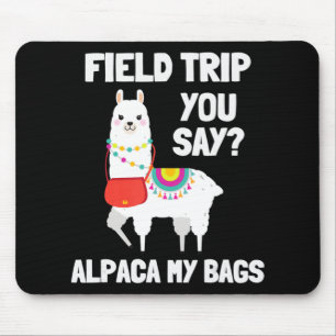 Field Trip , field day squad alpaca teachers kids Mouse Mat