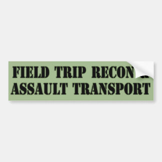 Field Trip Vehicle Bumper Sticker