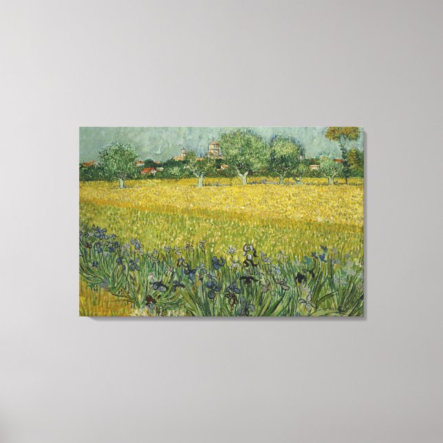 Field with flowers near Arles Canvas (Front)