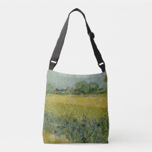 Field with flowers near Arles Crossbody Bag
