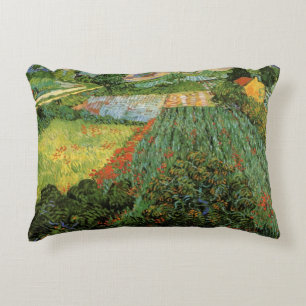 Field with Poppies by Vincent van Gogh Decorative Cushion