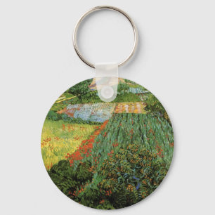 Field with Poppies by Vincent van Gogh Key Ring