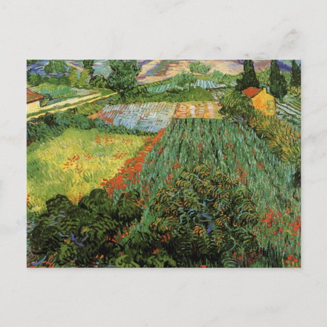 Field with Poppies by Vincent van Gogh Postcard (Front)