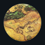Field with Two Rabbits by Vincent van Gogh Magnet<br><div class="desc">Field with Two Rabbits by Vincent van Gogh is a vintage fine art post impressionism landscape nature painting. Two rabbits are in a farm field with trees and bushes. Late summer with golden yellow grass in the meadows. About the artist: Vincent Willem van Gogh (1853 -1890) was one of the...</div>
