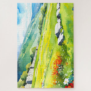 "Fielddale" Wide Landscape Yorkshire Dales Scene Jigsaw Puzzle