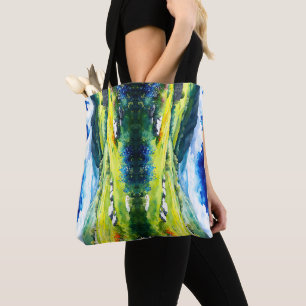 "Fielddale" Wide Landscape Yorkshire Dales Scene Tote Bag