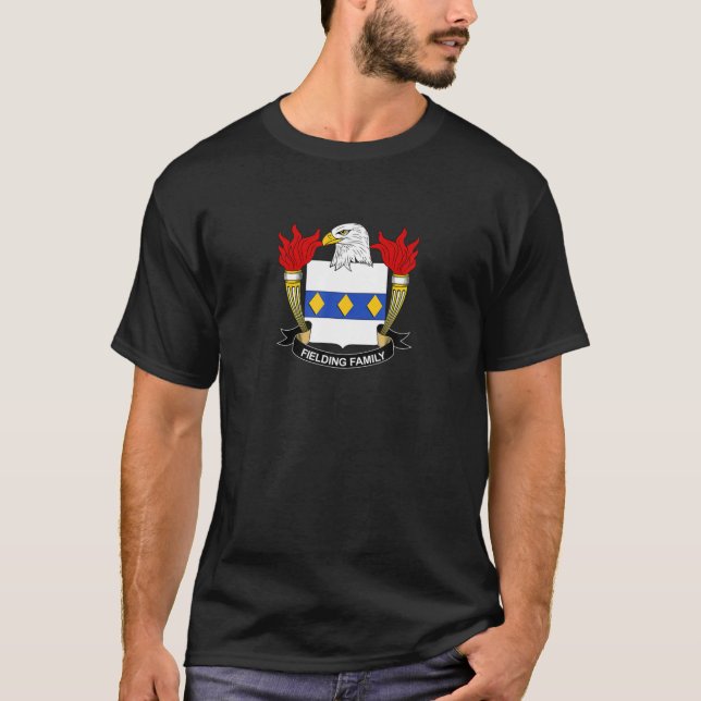 Fielding Coat Of Arms - Family Crest T-Shirt (Front)