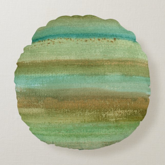 Fields in Spring I Round Cushion (Front)