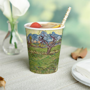 Fields near the Alpilles Vincent van Gogh Paper Cups