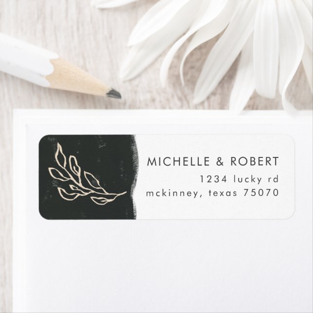 Fields of Dreams Black | Return Address Label (Insitu)