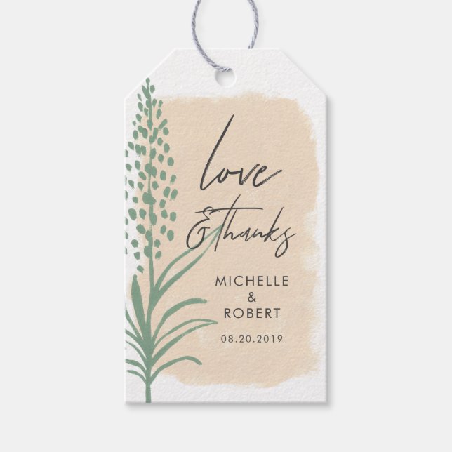 Fields of Dreams Creme | Wedding Favour Gift Tag (Front)