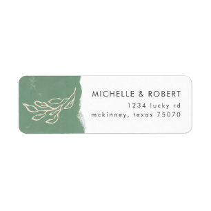Fields of Dreams Green   Return Address Label