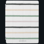 Fields of Dreams | Monogram iPad Smart Cover<br><div class="desc">Our Fields of Dreams collection features modern watercolor illustrations and layout coupled with handwritten custom script and elegant fonts. Floral illustrations in creme, blush and succulent green are very modern and elegant as are backgrounds in same colours. This collection has items that go past wedding suite and transfer to personal...</div>