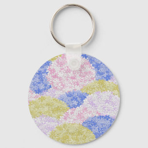 Fields Of Hydrangeas Key Ring