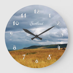 Fields of Scotland, beautiful wall clock