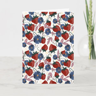 Fields of Strawberries Card