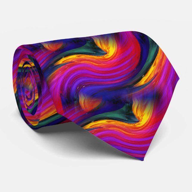 Fields of the Nephilim cool modern abstract art Tie (Rolled)