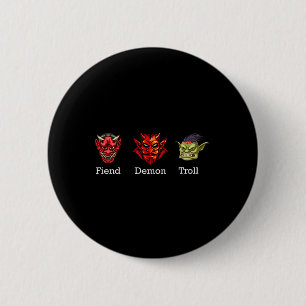 Fiend Demon Troll Subtle Anti Trump 6 Cm Round Badge