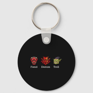 Fiend Demon Troll Subtle Anti Trump Key Ring
