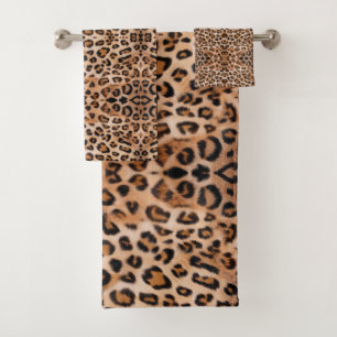 Fierce and Fabulous: Leopard Print Bath Towels