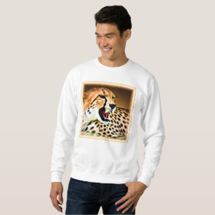 "Fierce and Fiery Cheetah Design". Buy Now Sweatshirt