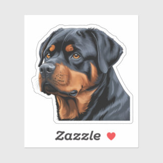 Fierce and Loyal Rottweiler Sticker – Perfect for