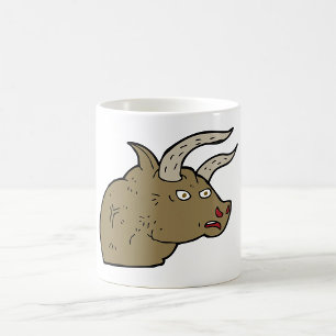 Fierce Angry Bull Head Rustic Wild Animal  Coffee Mug