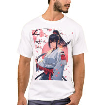 Fierce Anime Samurai Girl Katana |Japanese Warrior