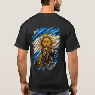 Fierce Argentine Jaguar & Sol de Mayo Flag T-Shirt