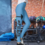 #Fierce Barbell Leggings<br><div class="desc">A motivational quote for women in the gym life! Customise your background colour to suit your mood! You go girl! You are FIERCE!</div>