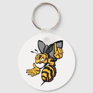 Fierce Bee Keychain