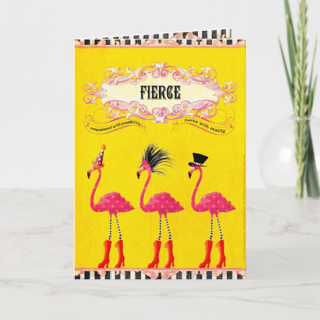 Fierce (Birthday Card) Card (Front)