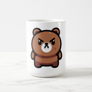 Fierce Brown Bear Art Coffee Mug