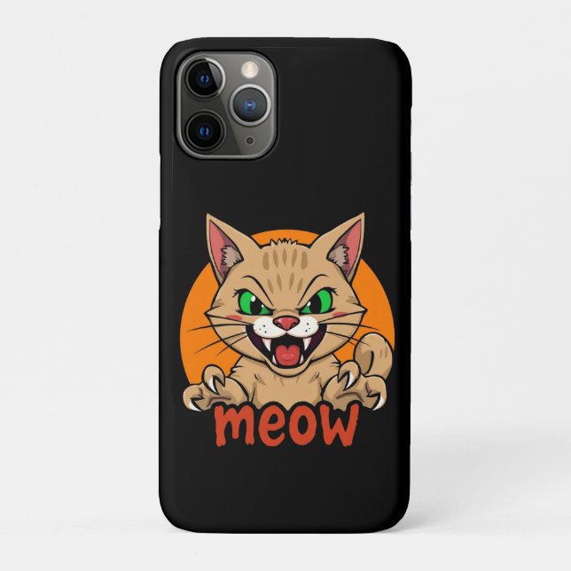 Fierce Cat Case-Mate iPhone Case (Back)