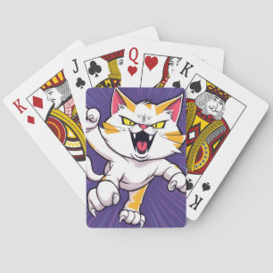 Fierce Cat Playing Cards