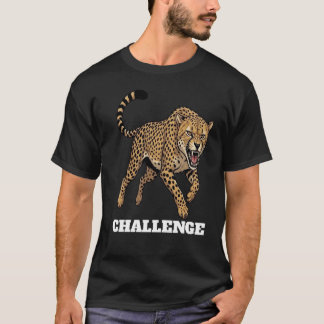 Fierce Cheetah Challenge Sports Mascot T-Shirt