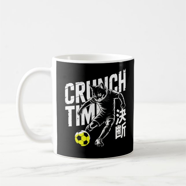 Fierce Crunch Time Cat Soccer Mugs (Left)