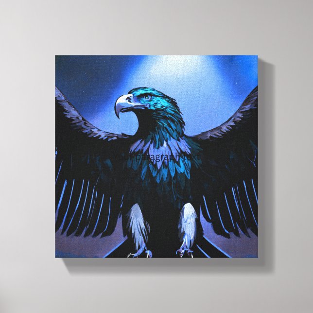 Fierce Crystal Eagle – Wild Spirit Canvas Art (Front)