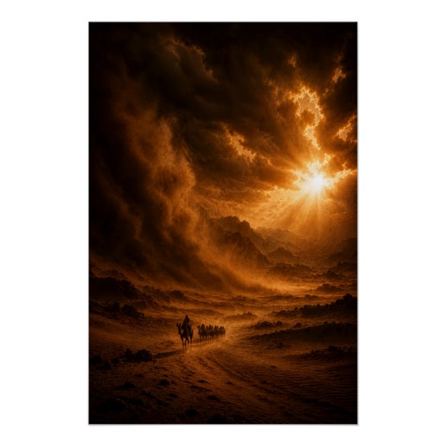 Fierce Desert Sandstorm Poster (Front)