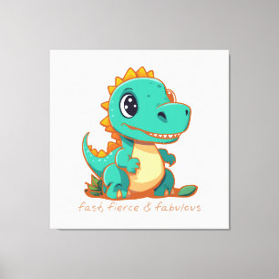 Fierce Dinosaurs Canvas Print