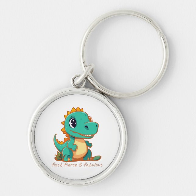 Fierce Dinosaurs Key Ring (Front)