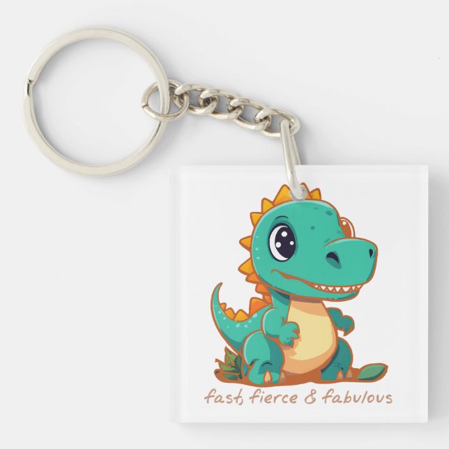 Fierce Dinosaurs Key Ring (Front)