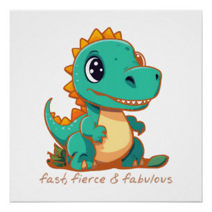 Fierce Dinosaurs Poster