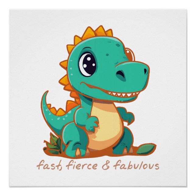 Fierce Dinosaurs Poster (Front)