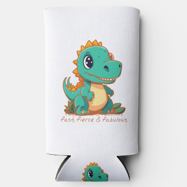 Fierce Dinosaurs Seltzer Can Cooler (Front)