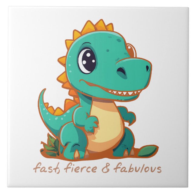 Fierce Dinosaurs Tile (Front)