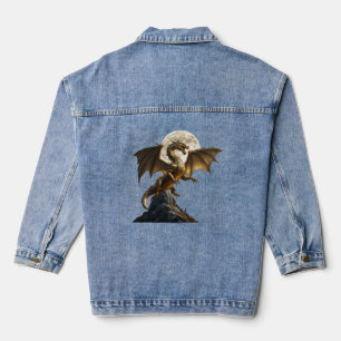 Fierce Dragon Rearing Denim Jacket